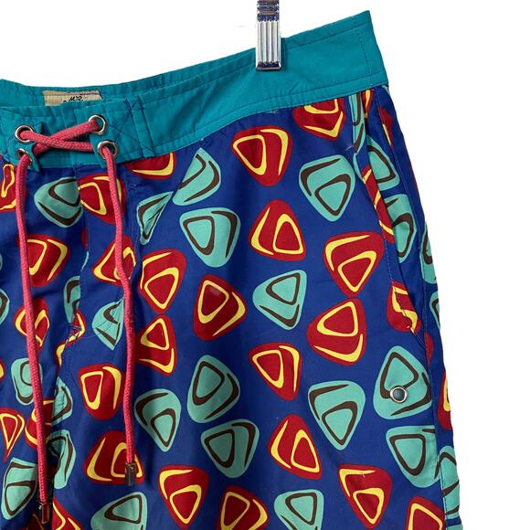 Men's MR. SWIM Sz 34 Swim Trunks Shorts Pockets - Picture 5 of 7